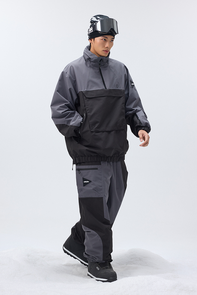 FlexHood Unisex Anorak Snowboard Jacket and Pulse Unisex Snowboard Pant | CAPELIN