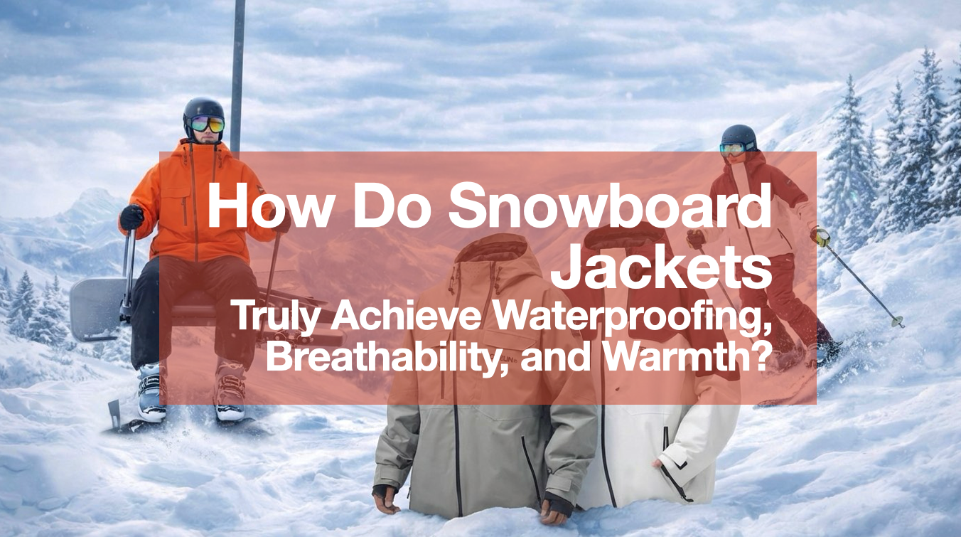 How Do Snowboard Jackets Truly Achieve Waterproofing, Breathability, and Warmth?