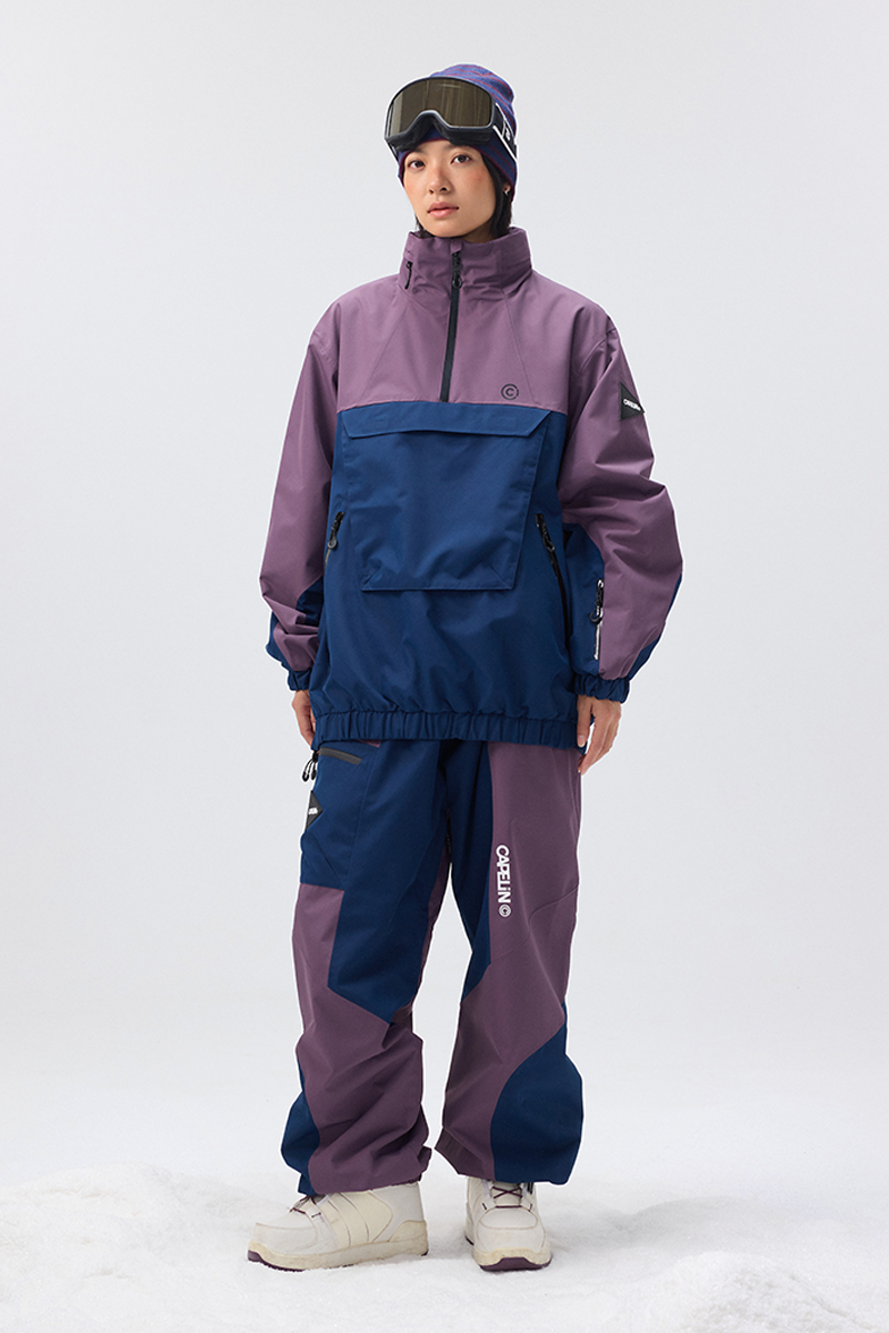 FlexHood Unisex Anorak Snowboard Jacket and Pulse Unisex Snowboard Pant | CAPELIN