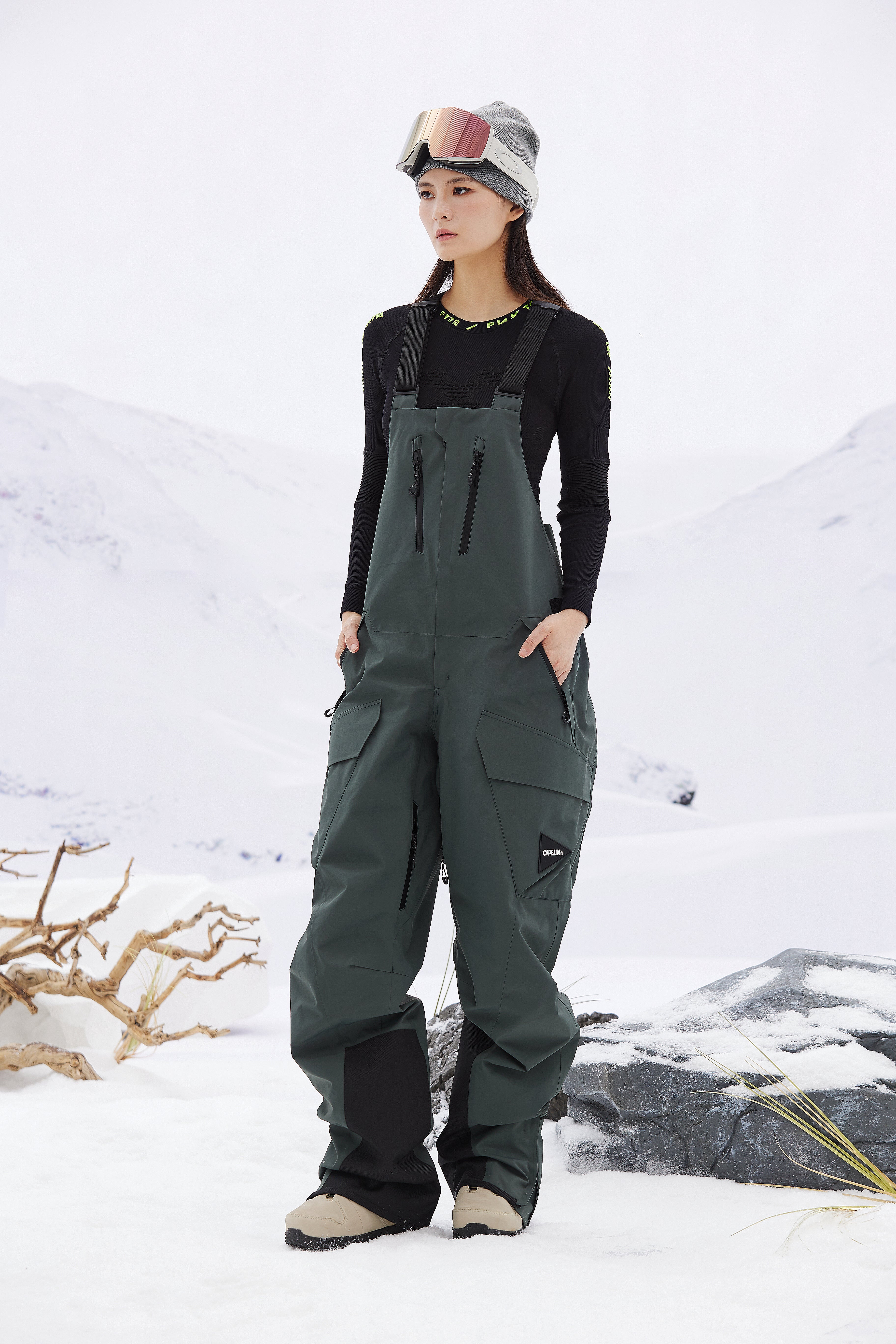 Saturn Unisex 3L Shell Snowboard Bib Pant – CAPELIN CREW