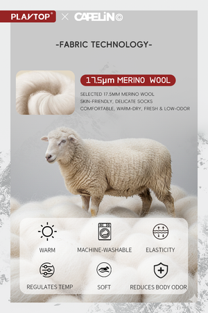 Merino Wool Over-the-Calf Snow Socks