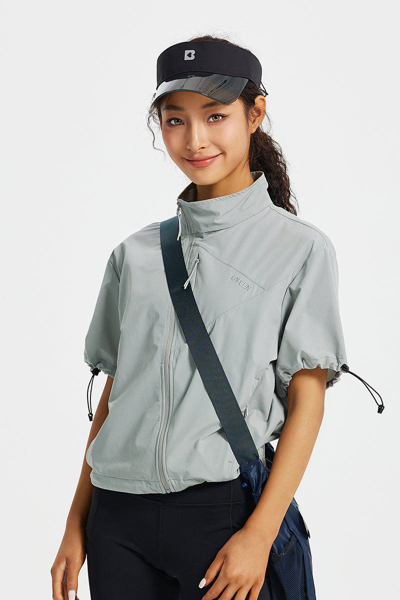 Loom Women's short sleeve Track Jacket – CAPELIN CREW