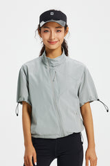 Loom Women's short sleeve Track Jacket