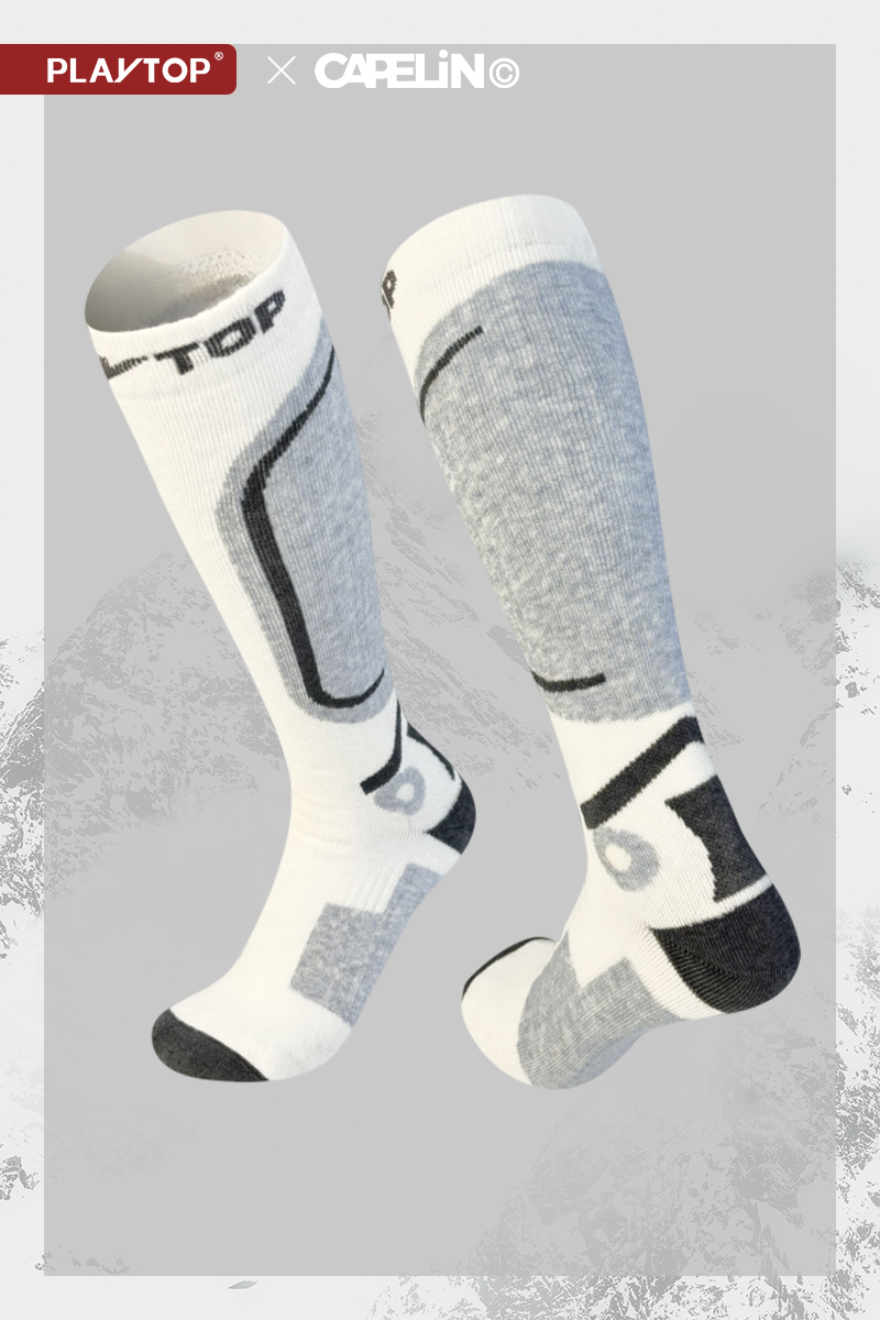 Merino Wool Over-the-Calf Snow Socks
